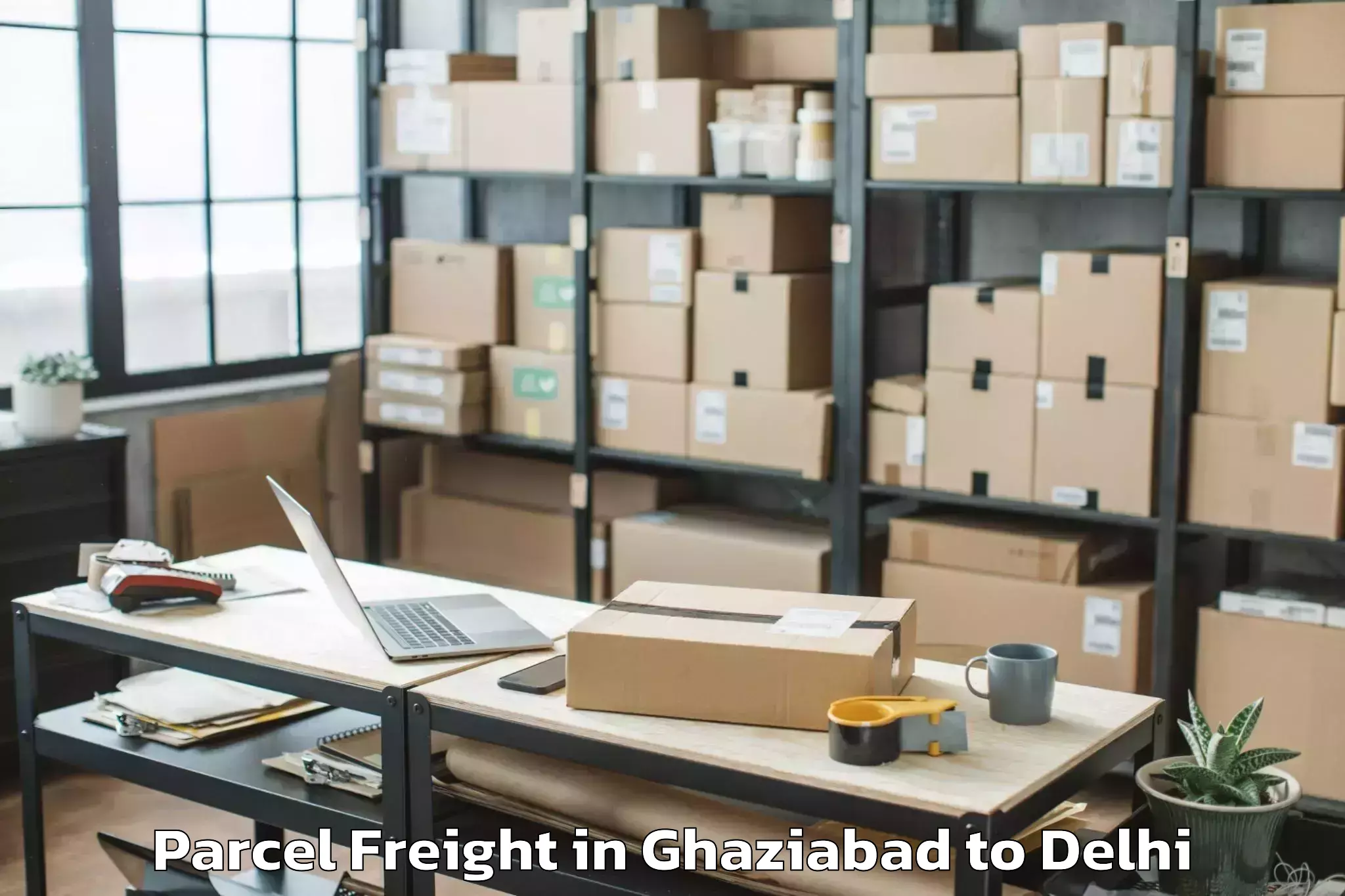 Easy Ghaziabad to Unity One Janakpuri Mall Parcel Freight Booking